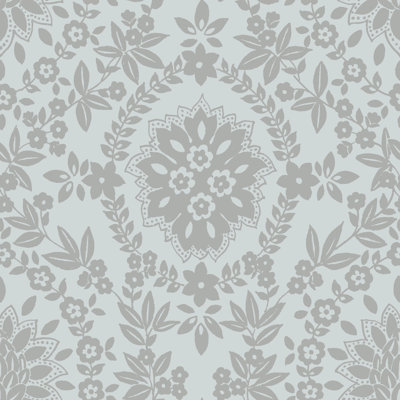 Rouleau de papier peint adhésif L 18 pi x l 18 po Boho Baroque