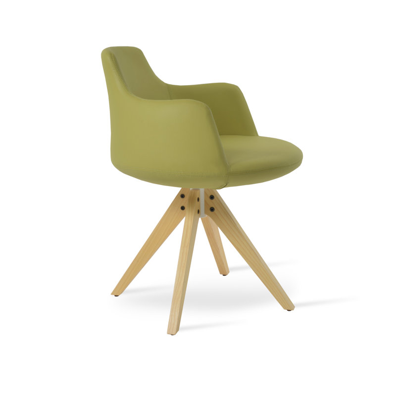 Chaise en bois pyramide Dervish, Vert