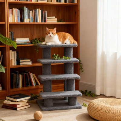 Escalier à griffer à plusieurs niveaux pour chat, pour salon, chambre à coucher