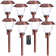 Solar Powered Integrated LED Metal Pathway Light Pack
