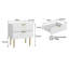 53 cm W Bedside Table-1466335953