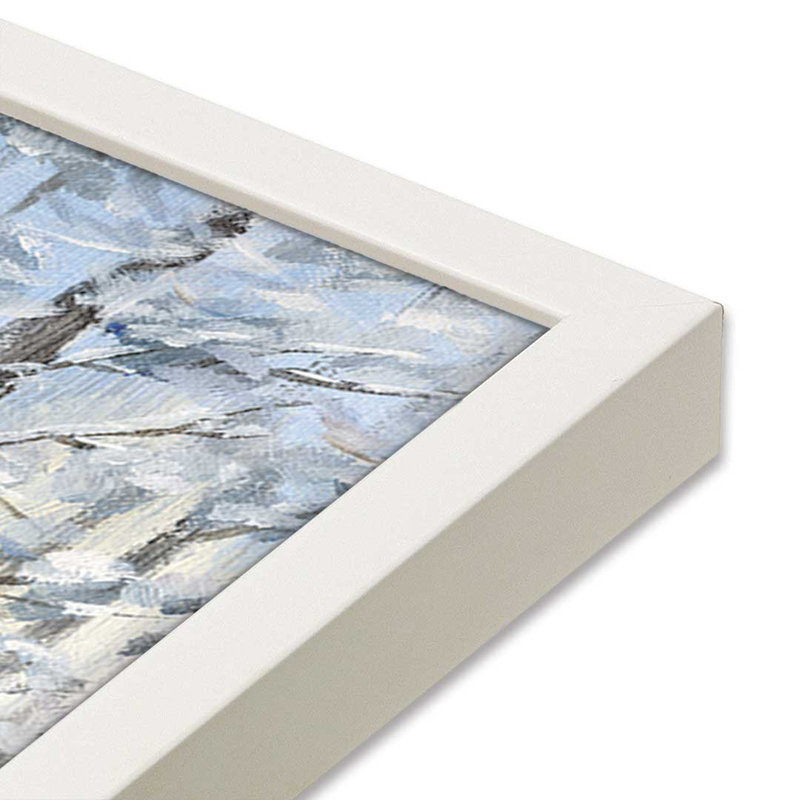 «Winter Forest» par Dogwood, L 48 x H 36, Framed Print, Blanc