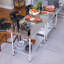 Table de préparation et de travail en acier inoxydable Profeeshaw, 30 po x 48 po, avec dosseret et tablette réglable, robuste pour les cuisines commerciales, les restaurants, les hôtels et les garages