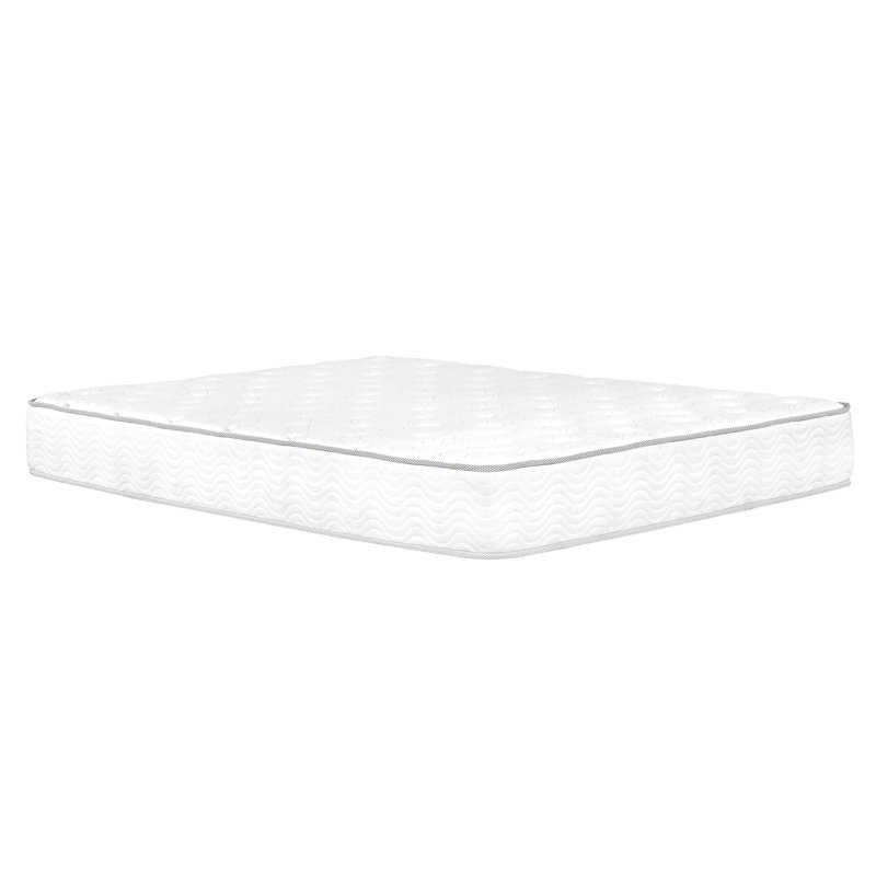 9 po Matelas double à ressorts ensachés avec housse confortable et mousse à ressorts haute densité, réduction du transfert de mouvement, installation facile