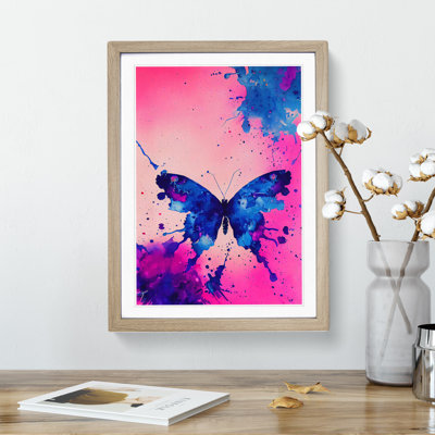 Splashed Butterfly No.3 Abstract - Wall Art