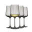 Verres à vin blancs Sidney - 17 oz - ensemble de 4 - fumée-121357982-121357984