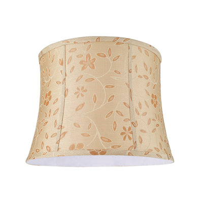 Abat-jour cloche en tissu texturé jacquard H 12 po (araignée) doré