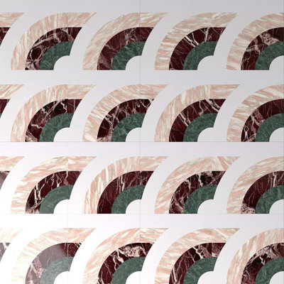 Arc 12X12 Polished Marble Mosaic