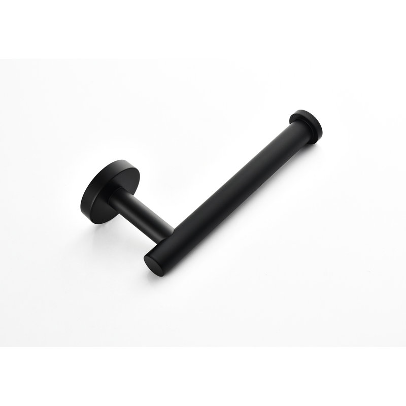 Paquet de 2 porte-papier essuie-tout mural - Acier inoxydable noir mat, style pour décoration intérieure moderne