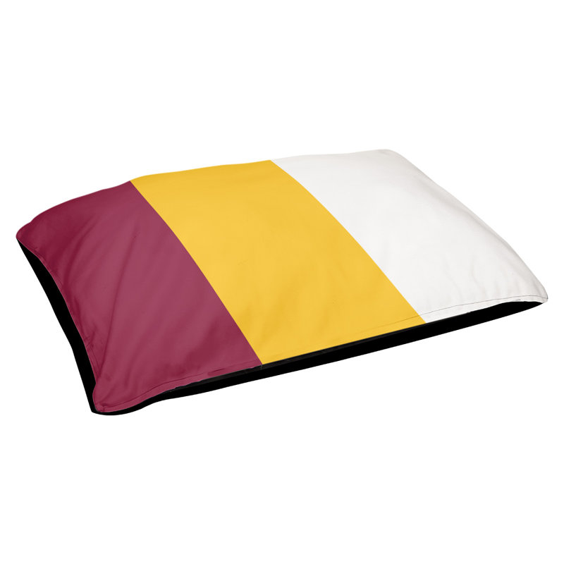 Coussin pour chien Arizona Tempe, Très grand (l 50 po x P 40 po x H 7 po), Marron / jaune / blanc