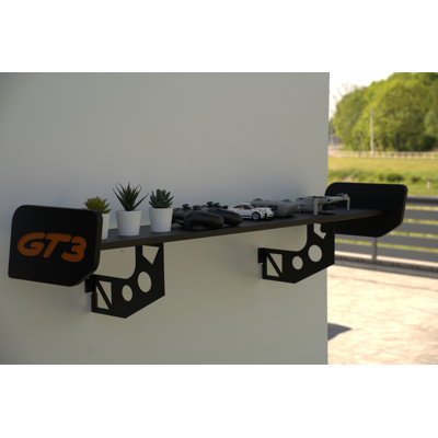 Irregular Stainless Steel And Mdf Floating Shelf