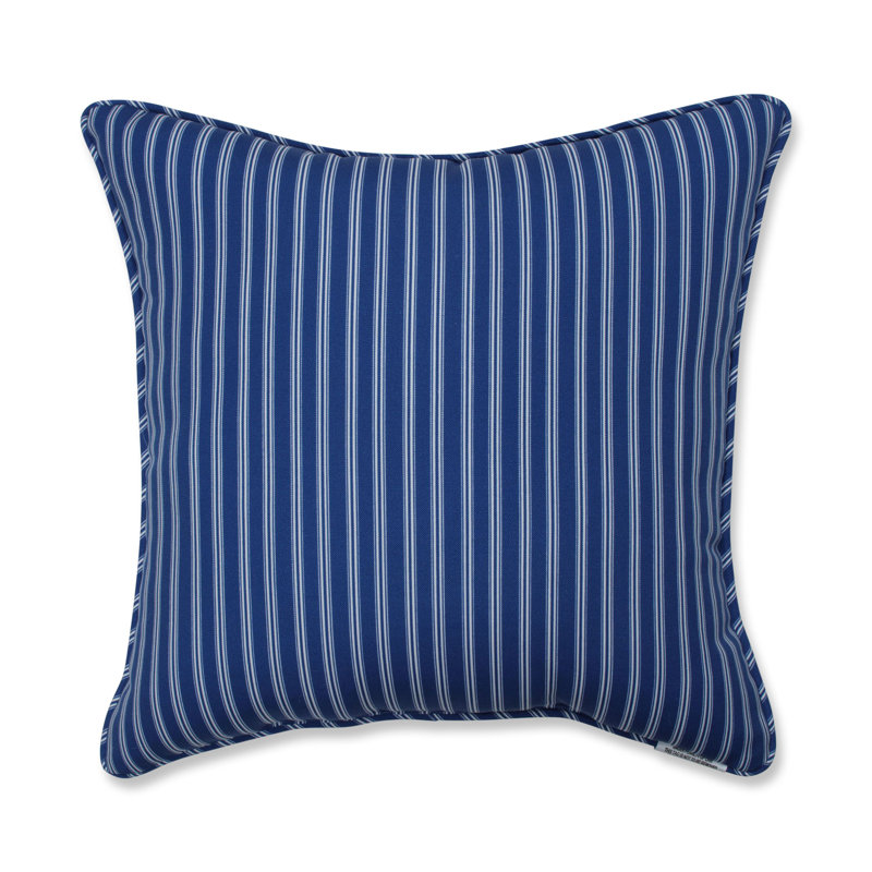 Lake Life Striped Outdoor Throw Pillow