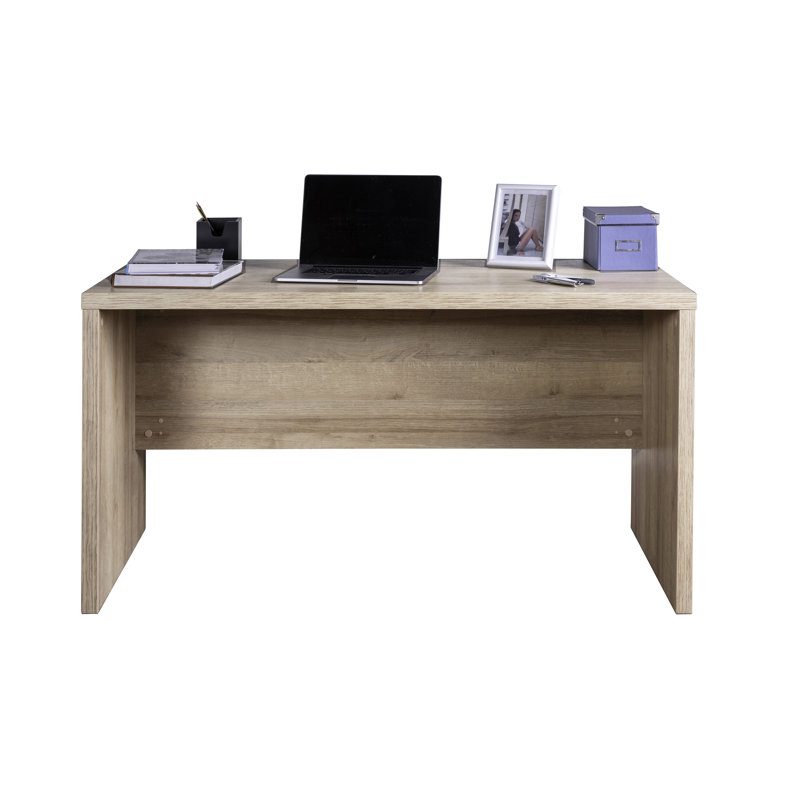 Pratico Writing Desk, 74cm H x 140cm W x 69cm D, Brown