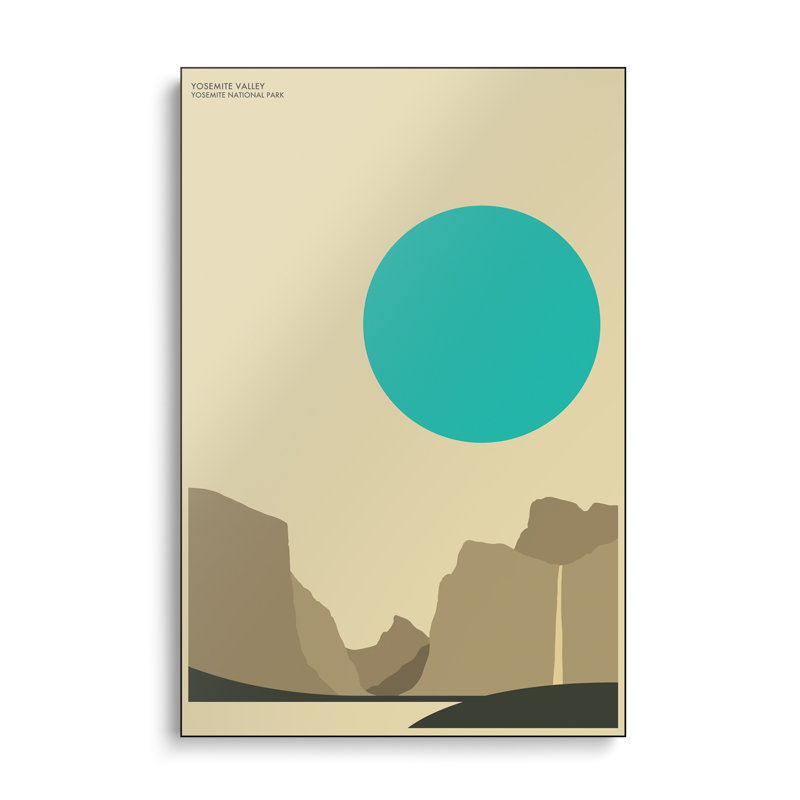 Reproduction d'art murale sur toile en métal «Steosix» par Yosemite par Jazzberry Blue