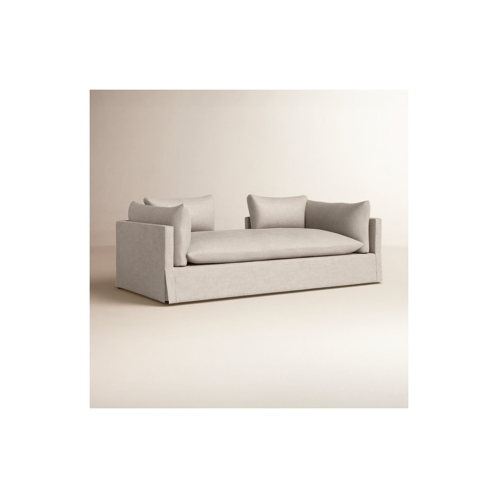 Zuri 88" Lounger, Valley Nimbus Linen Blend
