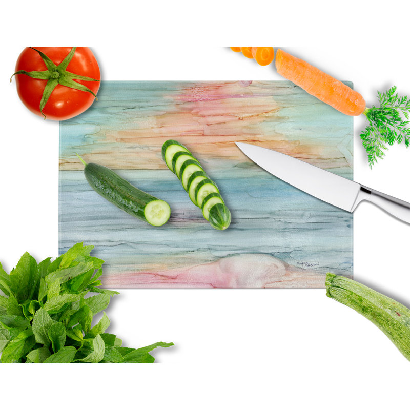Caroline's Treasures Tempered Glass Abstract Cutting Board