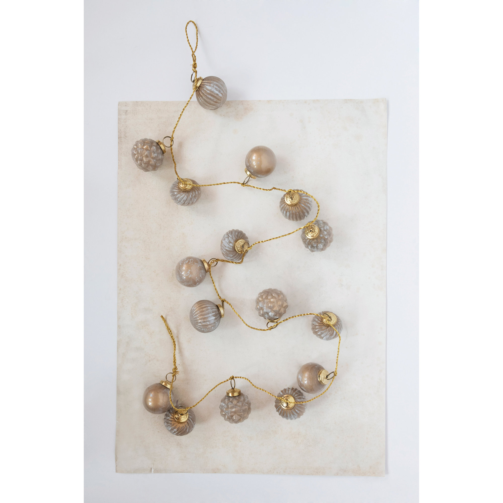 Jarah 6' Taupe Bead Novelty Garland