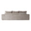 Canapé modulaire compressé très large de 100 po à l'avant courbé, canapé Boucle 3 places en forme de nuage avec mousse à haute résilience, facile à déplacer et à expédier, canapé surdimensionné moderne pour le salon-216426025