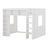 Queen Size Wooden Loft Bed With Storage Cabinets And Shelves-1154270856