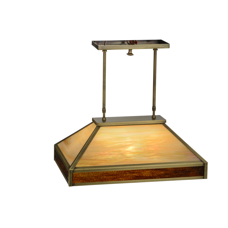3 - Light Pendant, 44" H x 24" W x 15" D