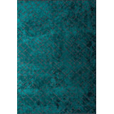 Rapture Abstract Area Rug in Blue