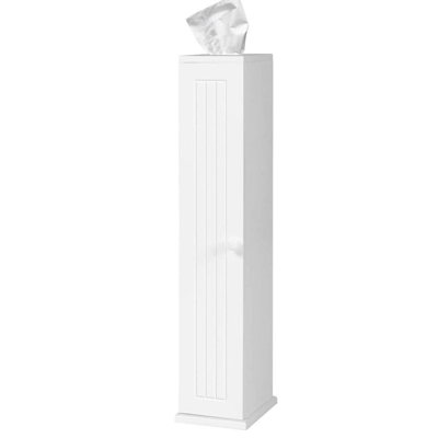 Toilet Tissue Storage Tower, Toilet Paper Holder Stand With 4 Detachable Shelves Top Slot, Free Standing Paper Storage Organizer With Door, Floor Cabi -  Winston Porter, 054601009B954078B943DFCA19825F57