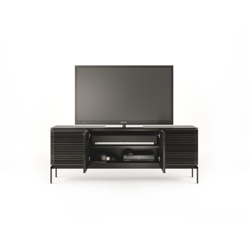 Corridor Media Console, Charcoal Stained Ash