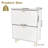 Entrance Shoe Cabinet, 24 in. White Rack, Two Layer Flip Living Room Vertical Storage