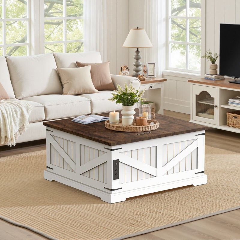 Table basse avec rangement Tishay Farmhouse