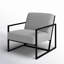 Fauteuil en polyester 28,25 po Solange-2115937561-2115937560