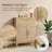 Rattan Buffet Sideboard Cabinet with Storage, Boho Accent Console Table Cabinets with Drawer Doors Adjustable Shelf, Rattan Credenzas Coffee Bar Sideboards