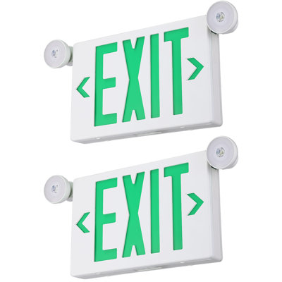 TORCHSTAR Thermoplastic Edge Lit LED Double Sided Exit Sign