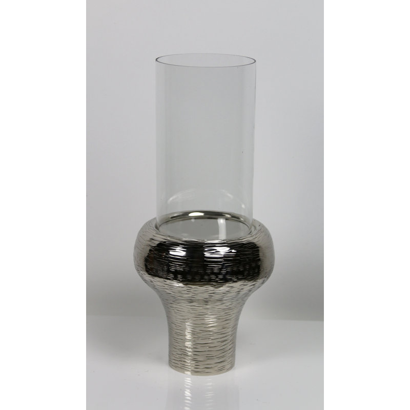 Glass Tabletop Hurricane, 63cm H x 30cm W x 30cm D