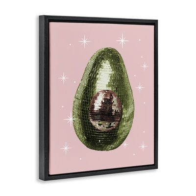 Cadre flottant Luminous Disco Avocado, design par Lil 'Rue