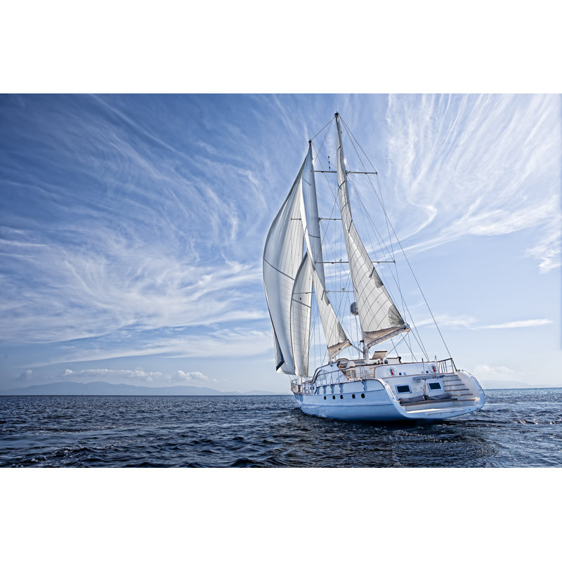 Sailboat - Wrapped Canvas Print, 51cm H x 76cm W x 3.8cm D