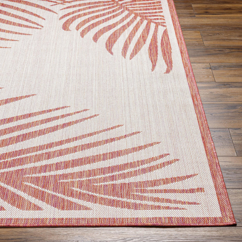 Seger Floral Indoor / Outdoor Rug, Runner 2'7" x 7'3"