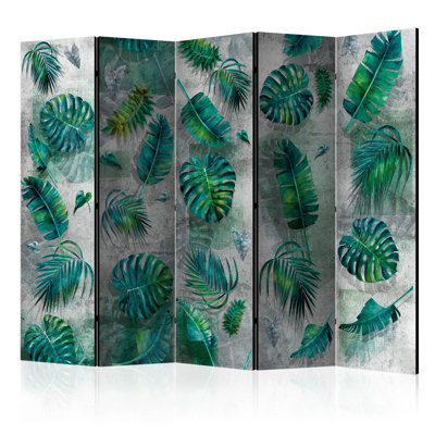 225cm W x 172cm H 5 - Panel Wood Folding Room Divider