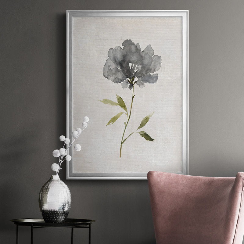 «Botanical Beauty I», reproduction encadrée de qualité supérieure, prête à être accrochée, Argent