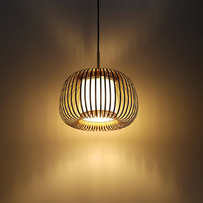 Luminaire suspendu pour îlot de cuisine à 1 lumière, Doré