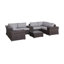 Saffi Fully Assembled 10 Piece Rattan Sectional Seating Group with Cushions-1283174207-1286754630