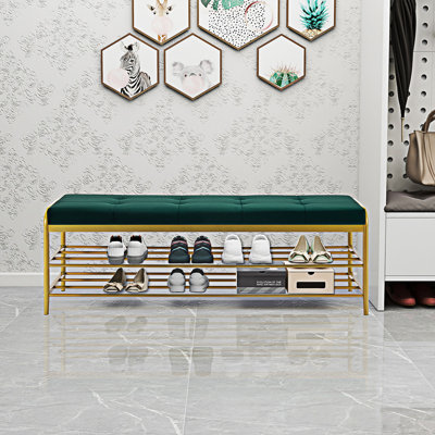 Banc de rangement en métal Ethin