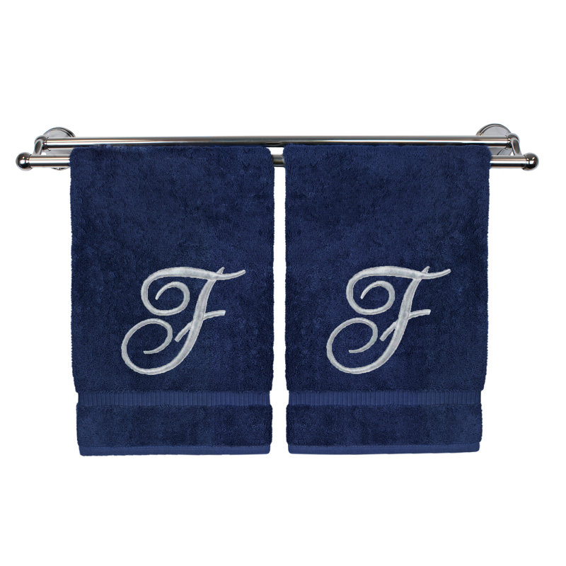 Super Plush Washcloth, Navy/Silver, F