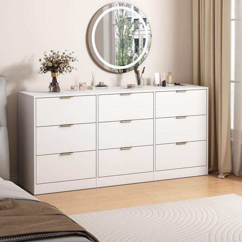Conception moderne spacieuse en panneau de particules de rangement pour la chambre à coucher et le salon