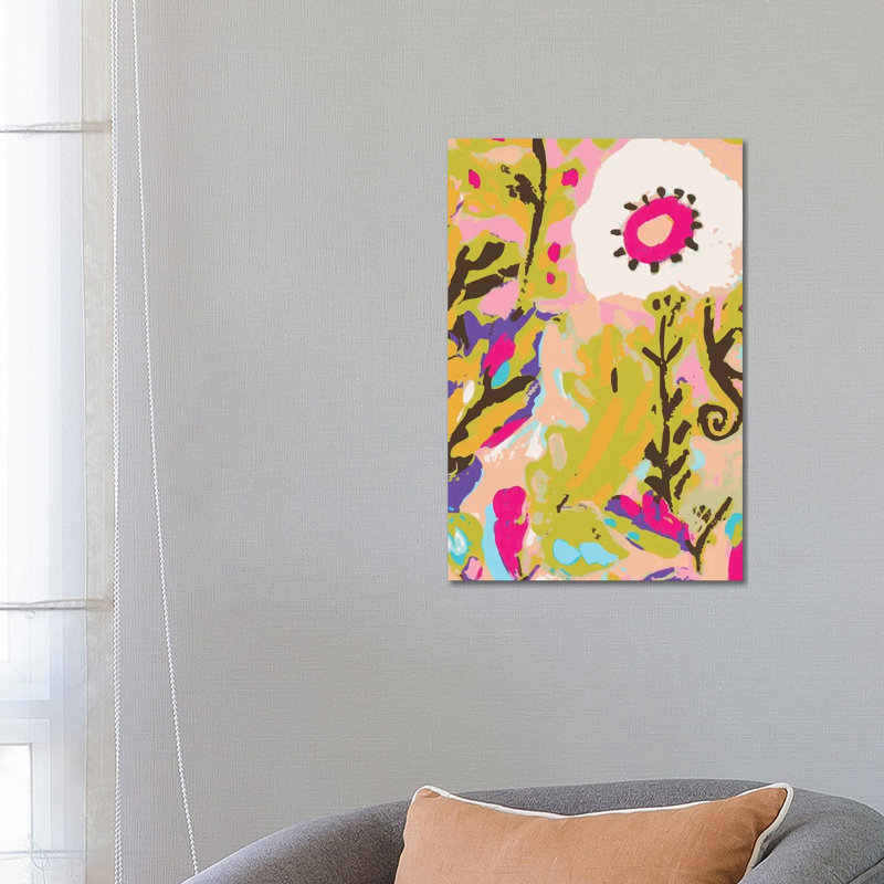 Boho Floral II by Karen Fields - Wrapped Canvas Print
