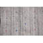 Tapis oriental gris argenté à rayures Gabbeh 9 x 12