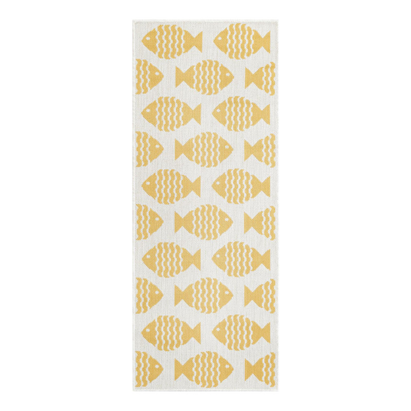 Outdoor Coastal Indoor/Outdoor Area Rug, Runner 2' x 5'3"