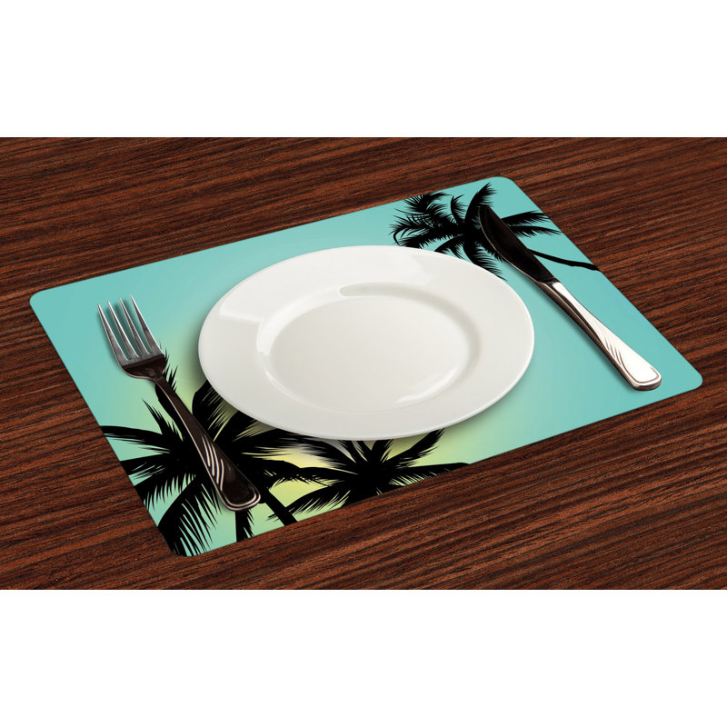 Asmund Hawaiian Miami Beach Sun Placemat