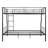 Full Metal Bunk Bed, Black-475384079