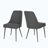Milin Modern Dining Chairs Set of 2, Iron Legs & Curved Backrest-332688528-332688494