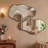 Irregular Aluminum Alloy Framed Wall Mirror Asymmetrical Wall Mirror Set-544965855-544965854